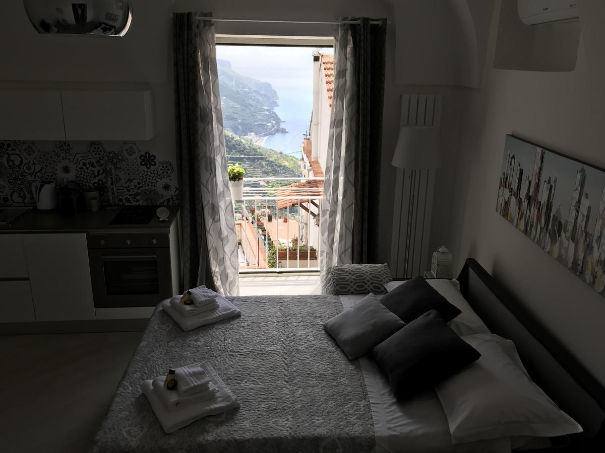 Chez Rosa - Cozy sea view openspace - 10mins from Belmond Caruso Ravello Exterior foto